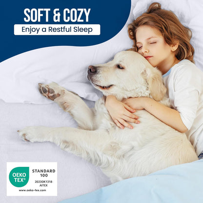 Utopia Bedding Twin Size Mattress Protector - Waterproof Terry Cover with Deep Pockets | Soft & Breathable White