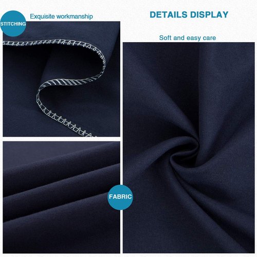 FLXXIE Microfiber Queen Pillowcases - Ultra Soft, Wrinkle & Fade Resistant | 20x30 Inches, Navy - 6 Pack