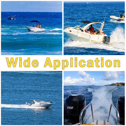 MiBarco 14 1/2 x 17(Hub Kits Included) Upgrade Aluminum Boat Propeller Fit Mercury Outboard Engines 135-300 HP Mercruiser Alpha &Bravo ONE, 4 Blades 15 Spline Tooth,14.5dia x 17pitch Prop RH
