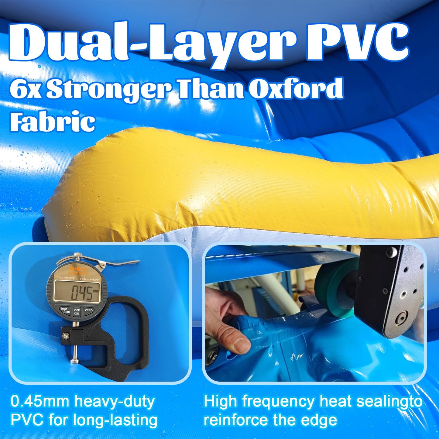 Commercial Water Slide for Adults (Double Slides&Big Splash Water Pool),100% PVC 24ft(L) Adult Inflatable Water Slide with Blower Great for Outdoor Summer Fun,Backyard Party-24x11x12ft