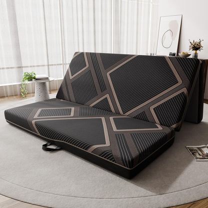 CozyMine Trifold Mattress Queen Size - 4 Inch Foldable Memory Foam Mattress, Washable Cover and Non-Slip Design, Portable Folding Floor Guest Bed Camping RV Travel Pad, Easy to Store, 78" x 58" x 4"