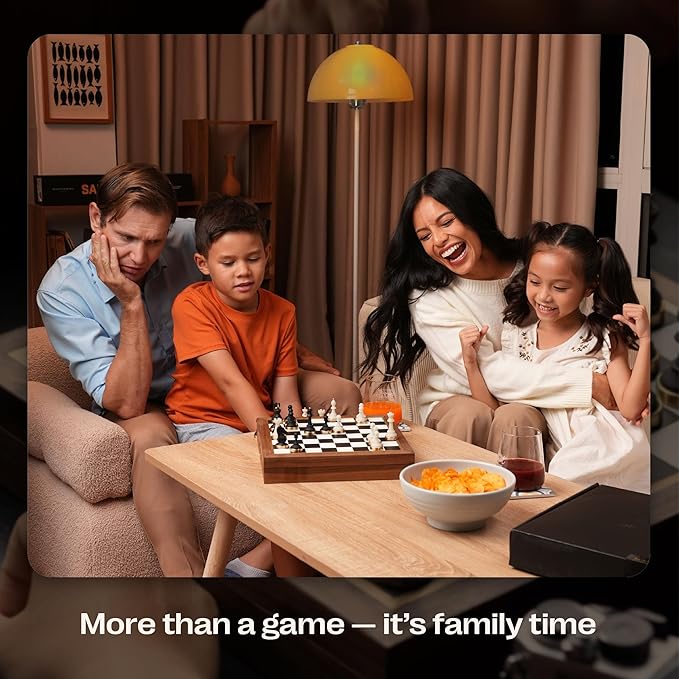 Luxury &amp Decorative Wooden Chess Set Walnut Leather Chess Board with Weighted Chess Pieces Unique Deluxe Wooden Chess Gifts for Board Game Lovers Handmade Chess Set with Storage