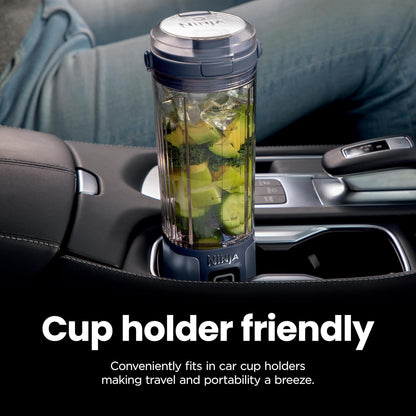 Ninja Blast Portable Blender - Cordless 18oz Personal Blender for Smoothies & Shakes | BPA Free, USB-C Rechargeable, Metallic Black