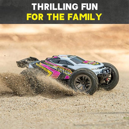 4x4 RC Cars for Adults 48kmh High-Speed - 1:12 Scale Large Waterproof Remote Control Truck Offroad Electric Monster Car 2 Batteries 30+ Min Play All Terrain