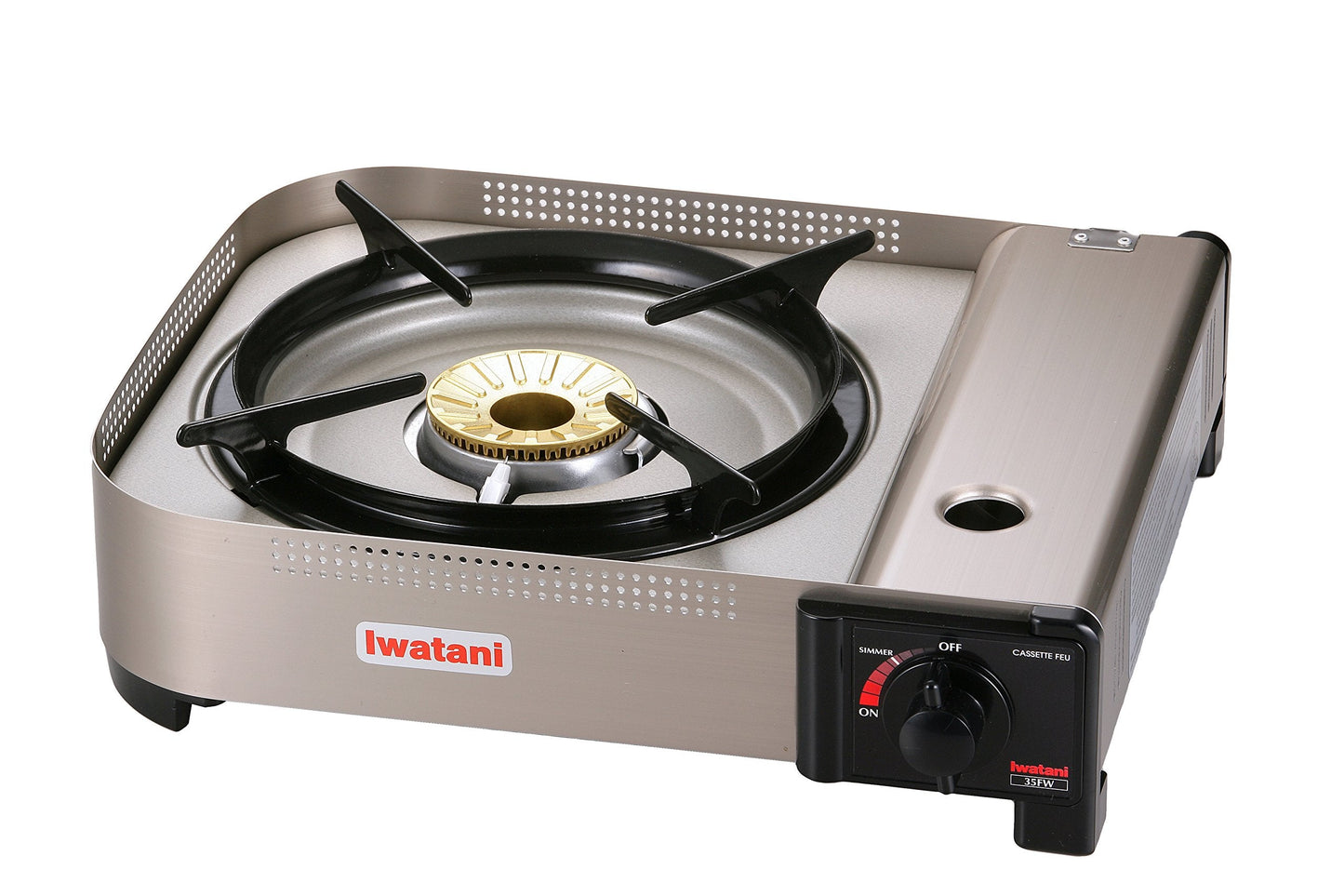 Iwatani 35FW Single-Burner Butane Portable Cooktop Indoor & Outdoor Cooking Stove Medium