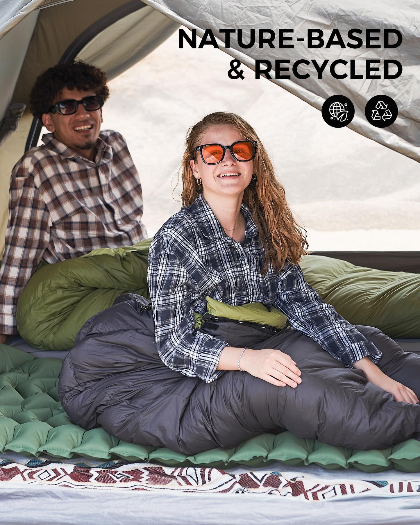ATEPA 700FP Down Sleeping Bag for Adults, Ultralight 0 Degree Mummy Sleeping Bag with RDS Down & Recycled 15D Nylon Shell for Backpacking Camping Hiking, ISO Limit 35°F, Black