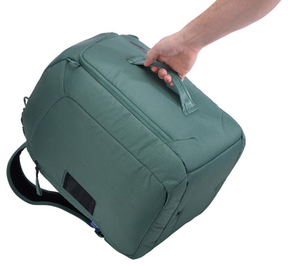Thule RoundTrip 45L Boot Backpack - Storage compartments to organize and protect gear - Boot bag for ski and snowboard travel - Soft pocket for goggles and helmet - Built in standing pad
