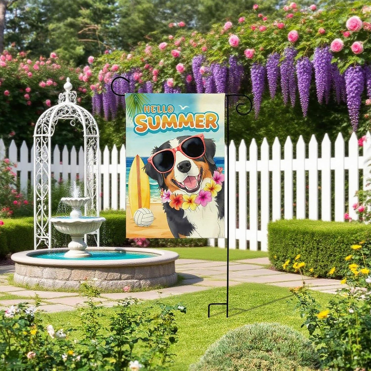 Skiennix Custom Garden Flag - Personalized Outdoor Yard Decor | Double-Sided 12.5x18 & 28x40 Sizes