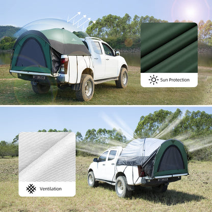 Forceatt Truck Bed Tent, Fits 5’-6.5’ , Waterproof PU2000mm Pickup 6.5 Foot Bed, Easy Setup 2 People Portable Truck Tents for Camping, Hiking, Fishing