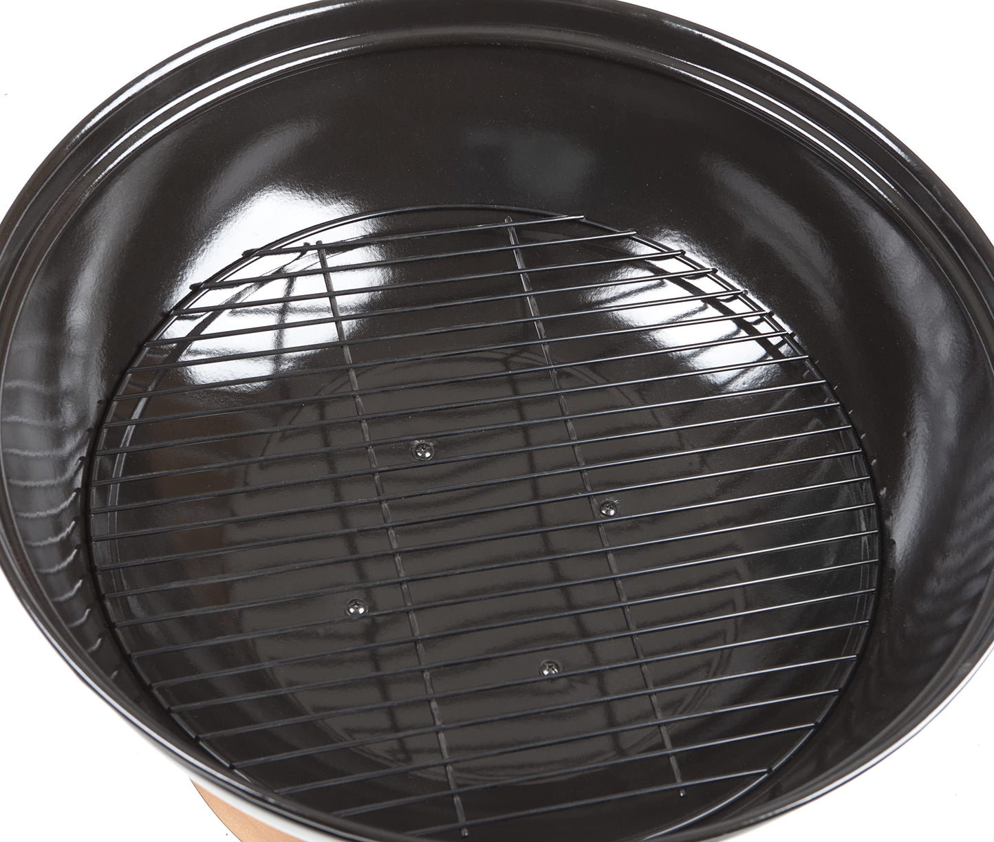 Fire Pit Degano Round Wood Burning Lightweight Portable Outdoor Firepit Backyard Fireplace Also Included Wood & Cooking Grate - Black Copper - 26"