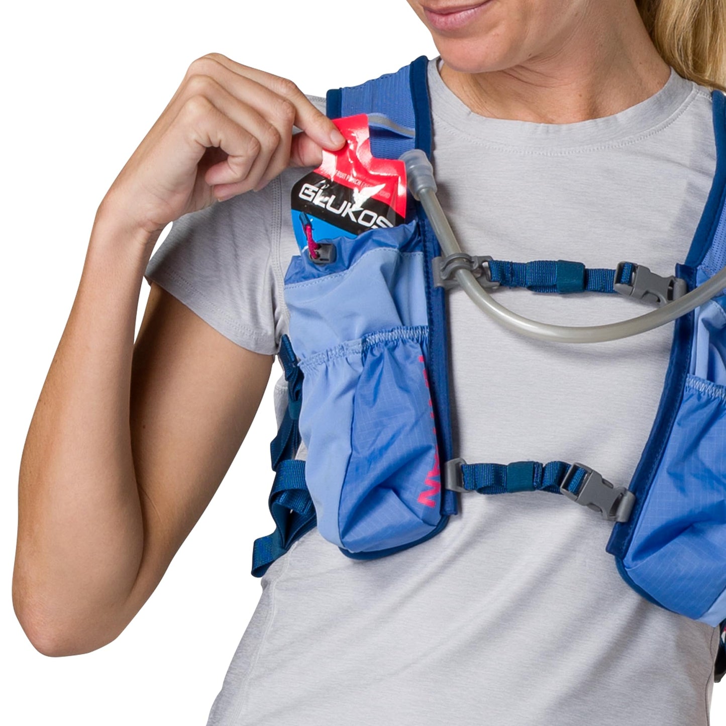 Nathan TrailMix Women's Running Vest/Hydration Pack. 12L (12 Liters) | 2L Bladder Included (2 liters). Zipper, Pockets.