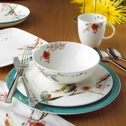 Lenox Chirp 4-Piece Place Setting, 5.1 LB, Multi