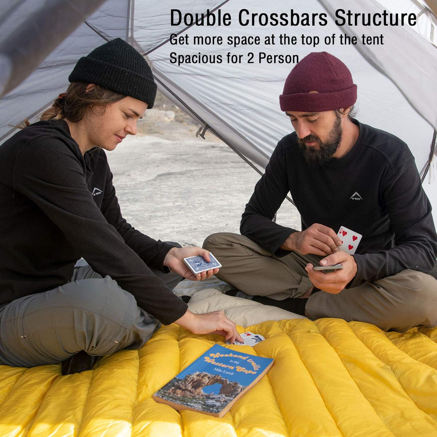Naturehike Mongar 2-Person 3-Season Backpacking Tent Lightweight Waterproof Double Layer Easy Setup Camping Hiking Tent with Footprint