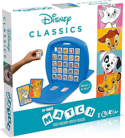 Top Trumps Disney Animals Match Board Game Play with Simba Patch Bambi Dumbo and Thumper educational travel game gift and toy for boys and girls aged 4 plus