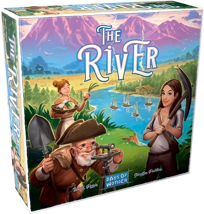 The River Board Game - A New Frontier in Worker Placement Strategy! Fun Family Game for Kids &amp Adults Ages 8+ 2-4 Players 30-45 Min Playtime Made by Days of Wonder