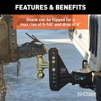 Curt 45902 Adjustable Channel-Mount Ball Mount