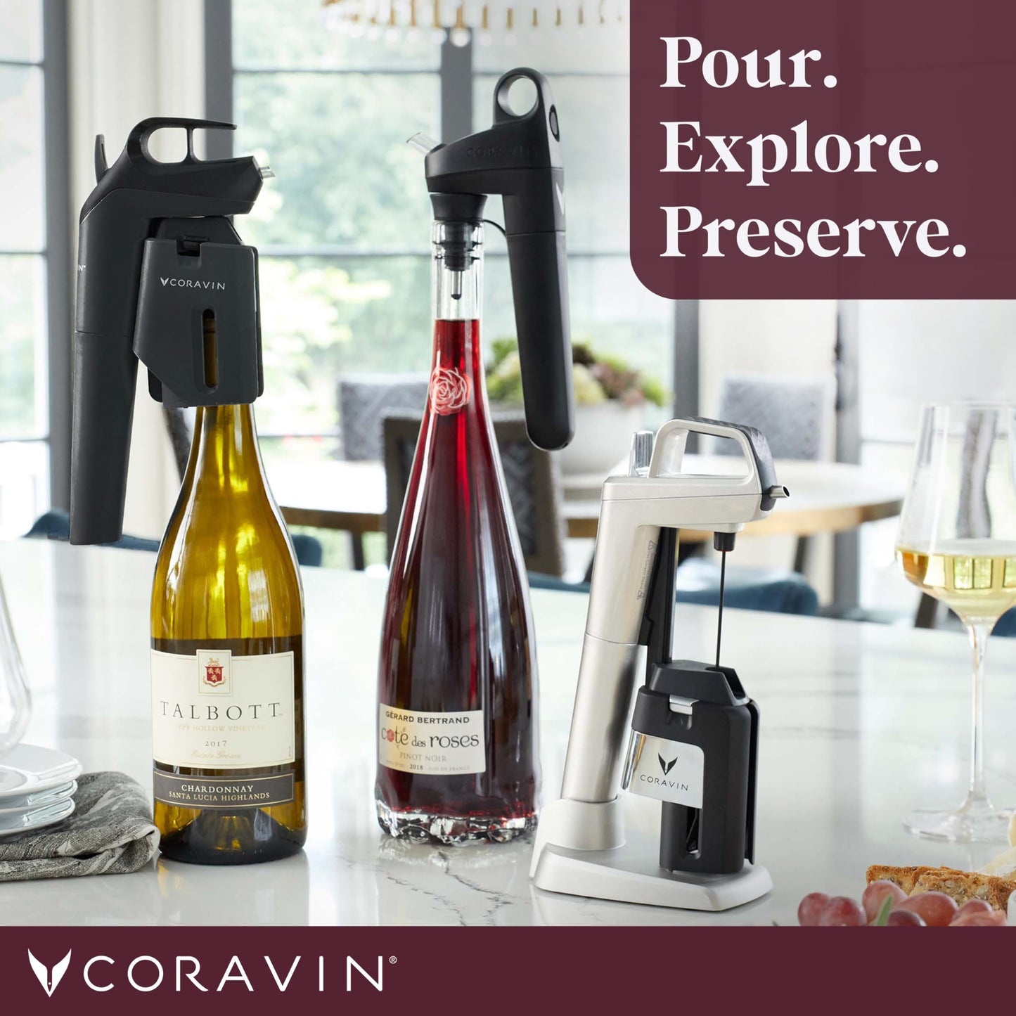 Coravin Timeless Three Plus Wine Preservation System- Black