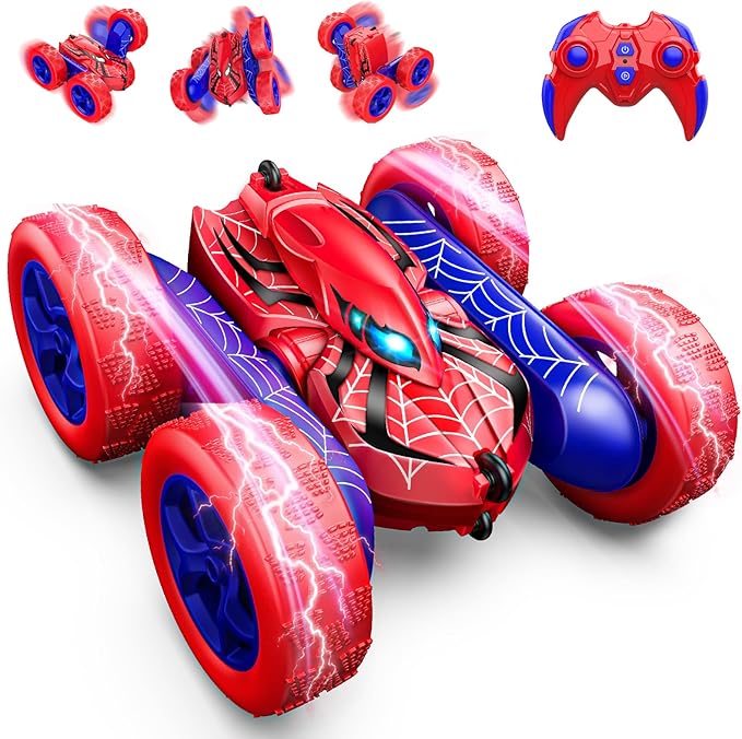 Remote Control CarRC Cars Boys Toys for 3 4 5 6 7 8 9 10 11 12 Year Old Boy Double Sided 360°Flip 4WD Rechargeable Drift RC Race Car Birthday Gifts Easter Basket Stuffers for Kids Age 3-12