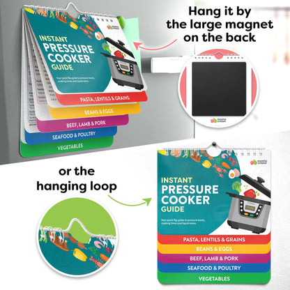 Air Fryer Cheat Sheet Magnets Cooking Guide Booklet - Air Fryer Cookbooks - Air Fryer Liners - Air Fryers Kitchen Gifts Gadgets 2025 and 2026 - Air Fryer Accessories - Air Fryer Cooking Guide