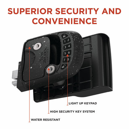 RVLOCK Compact RV Lock Keyless Entry, Secure Replacement for Camper Latch, Great RV Door Lock Replacement for Trailers with Patented Security Technology