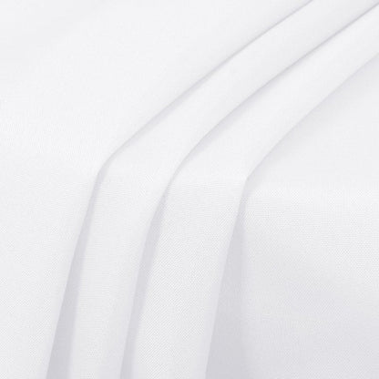 sancua 6 Pack Round Tablecloth 90 Inch White, Stain and Wrinkle Resistant Table Cloth - Washable Polyester Table Cover for Dining Tables, Buffet Parties and Camping