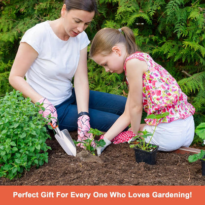 Regine Switzerland Garden Hand Trowel - Heavy Duty Ergonomic Shovel for Easy Digging | Rust Resistant, Orange