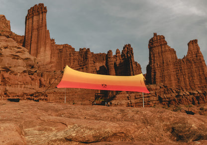 Neso Sidelines Grande Sports Tent - Lightweight and Portable Sun Shelter and Shade Tent for Outdoor Activities - Patented Reinforced Corners - UPF 50+ Sun Protection - 7ft Tall, 11 x 4.5 ft - Sunset
