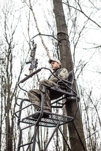 Hawk Sasquatch 1.5-Man Ladder Stand, Black, One Size