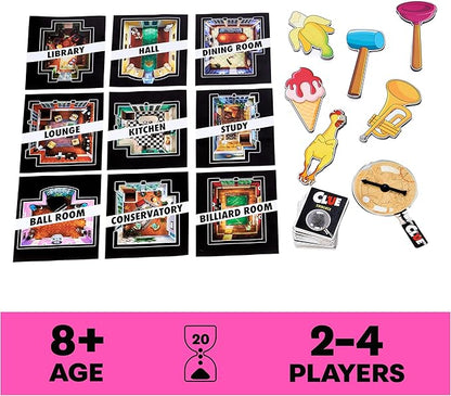 Spin Master Games Clue Giant Edition Family Game for Indoor &amp Outdoor Fun with Big Oversized Board for Family and Kids 2-4 Players Ages 6 &amp Up