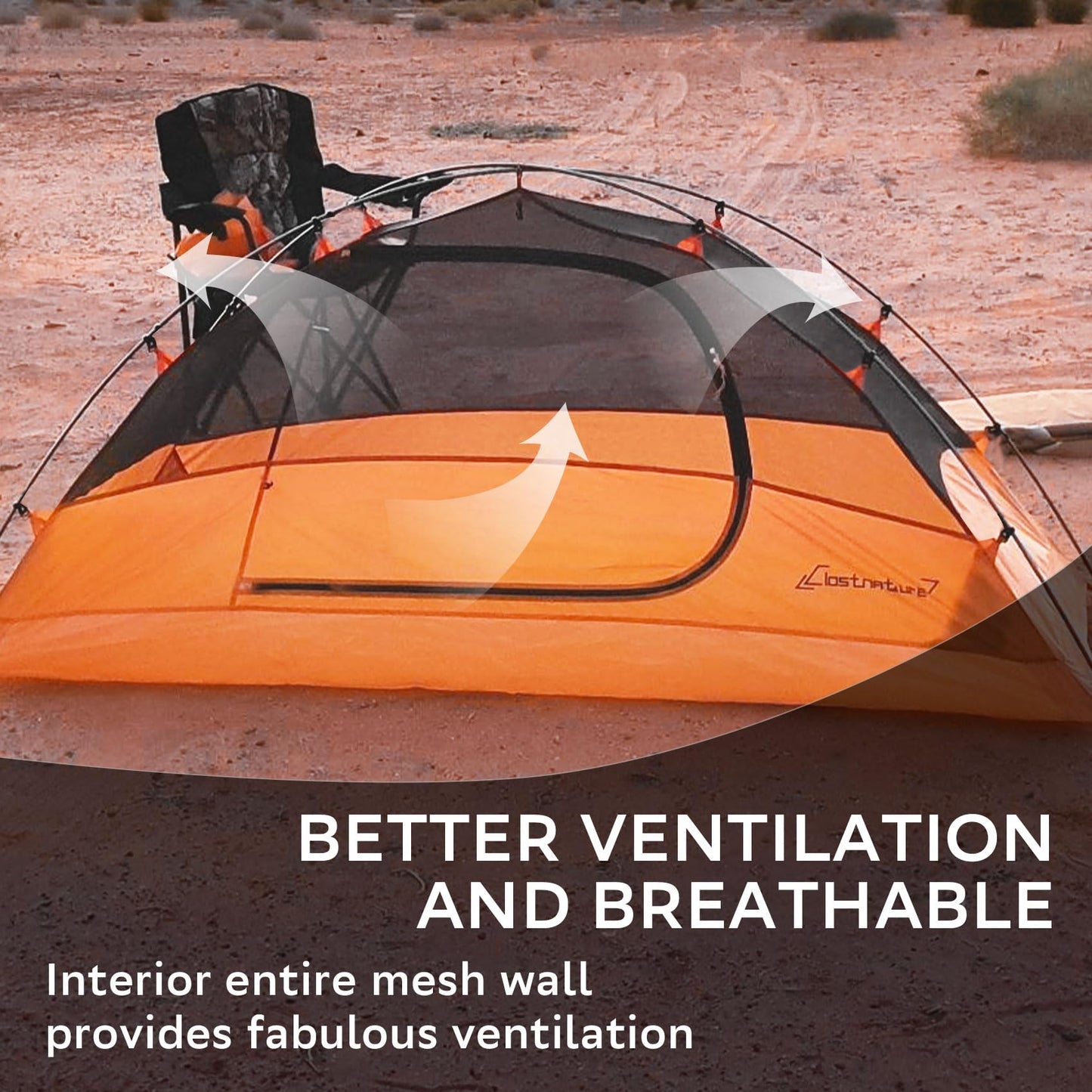 Clostnature Lightweight Tent for Backpacking - 4 Person Ultralight Backpacking Tent, Waterproof Easy Setup Camping Tent, Hiking Tents for Outdoor, Hiking and Mountaineering