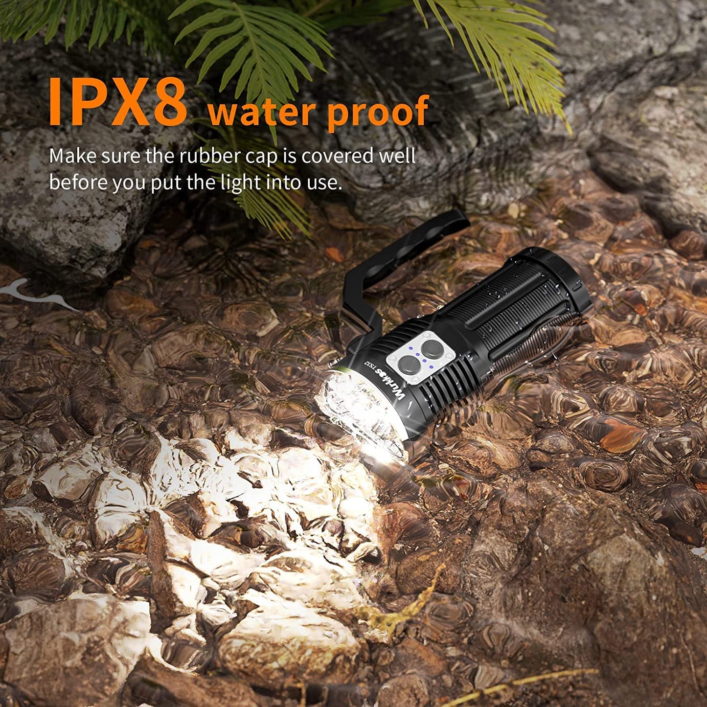Wurkkos TS32 Super Bright Led Flashlight 13000 Lumens Max, Powerful Flashlight with 12*LH351D&1* SFT40 LED, Waterproof Handheld Rechargeable Flashlight for Camping Searching Hiking