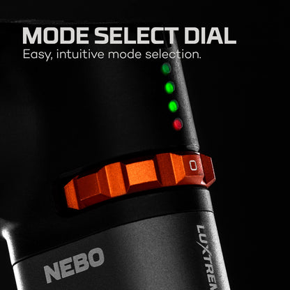 NEBO LUXTREME SL50 Spotlight | 450 Lumens, Very Bright 1/2 Mile Beam, Waterproof, 40 Hours Run Time or Nonstop Use With 12V Adapter, Rechargeable LED Flashlight, Magnetic Base, Includes Charge Cable