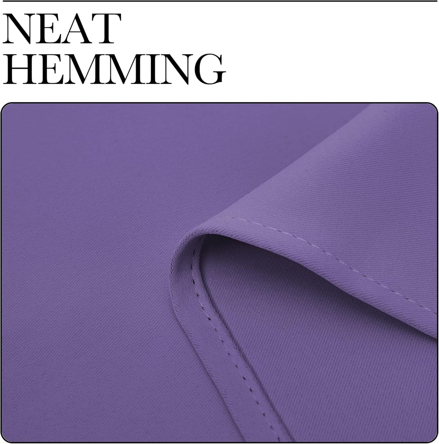NICETOWN Blackout Curtains for Patio Glass Doors - Privacy Drapes in Lilac Purple, 42" x 90" (1 Pair)