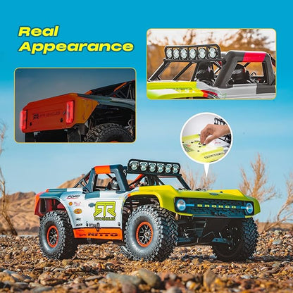 BEEZRC FMS 1/7 Ford Bronco RTR EB RC Short Course Truck Fast 80km/h High Speed RC Off-Road Brushless 4x4 RC Truck RC Car Hobby RC Waterproof Remote Control Car for Adults RS Racing Livery 2024