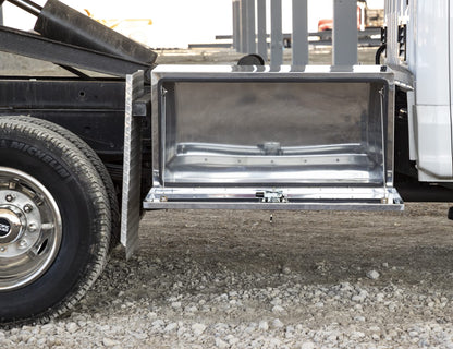 Buyers Products 1702655 Polished Stainless Steel Underbody Truck Tool Box, 18 x 18 x 36 Inch, Locking T-Handle Compression Latch, 16 Ga Stainless, Underbed or Flat Mount Storage Box