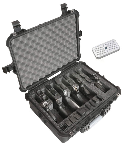 Case Club 6 Pistol and 27 Magazine Pre-Cut Heavy Duty Waterproof Case (Upgraded Gen-2)