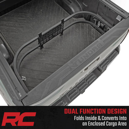 Rough Country Truck Bed Extender - 26" Cargo Extension with Flip-in Containment for Chevy, Ford, GMC, Ram, Toyota Trucks (55"-64.5" Bed Openings)