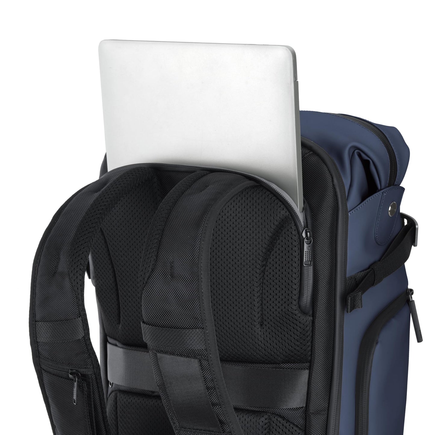 VANGUARD VEO Lite B25L Camera & Everyday Backpack (Navy) – Fits Full-Frame Camera with 70–200mm Attached + 3–4 Lenses, 16" Laptop Storage, 3-Way Access, Convertible Daypack Design