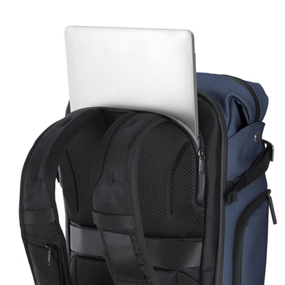VANGUARD VEO Lite B25L Camera & Everyday Backpack (Navy) – Fits Full-Frame Camera with 70–200mm Attached + 3–4 Lenses, 16" Laptop Storage, 3-Way Access, Convertible Daypack Design