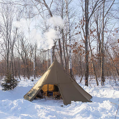POMOLY Tipi Tent Camping Hot Tents, Bromance 70 Pyramid with 3 Stove Jacks for 2-4 Person Hiking Hunting (Without Inner Tent)