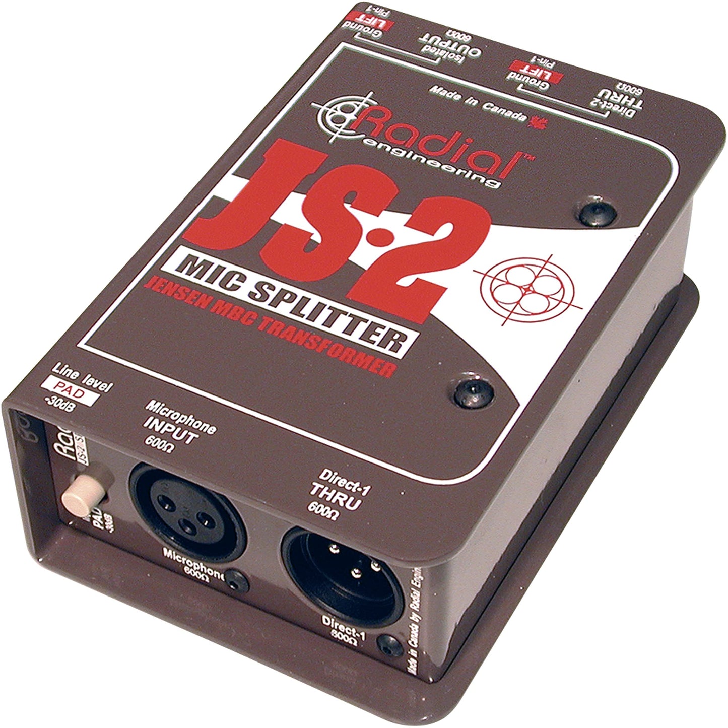 Radial JS2 Passive Microphone Splitter