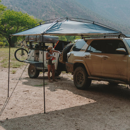 MoonShade Portable Vehicle Awning, Large 9' x 7' Lightweight Car Canopy for Trucks, SUVs, Vans, Campers & Outdoor Adventures (Shadow Blue)