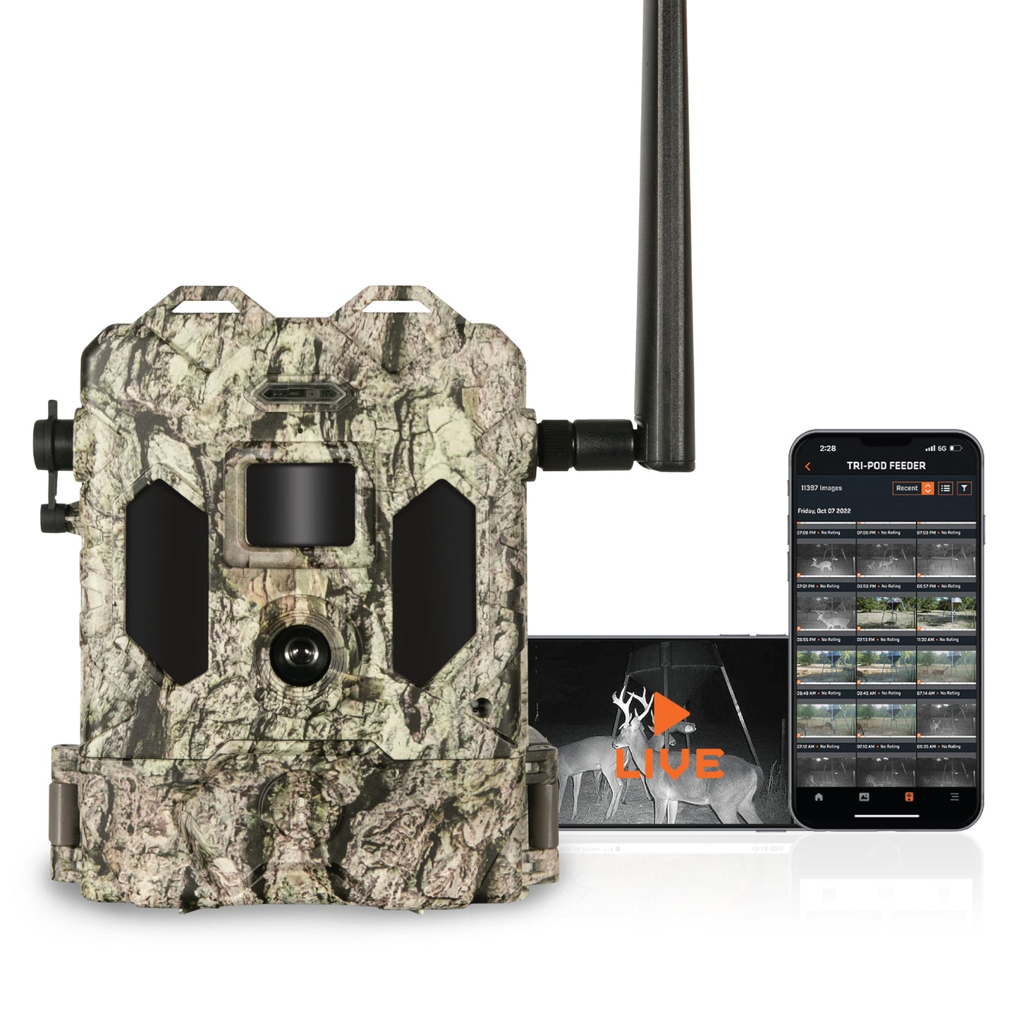 Bushnell Cellucore Live Cellular Trail Camera, Dual SIM Connectivity Cellular Game Camera with Live Streaming Video and Images, Works with OnX Hunt