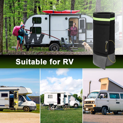 Rv Skirting for Winter Camper Insulated Skirt for Travel Trailer 5th Wheel Motorhome & Class A/B/C,High-Density Fiberboard Mesh, Windproof Snow Proof,High 31.5 Inch/85 FT