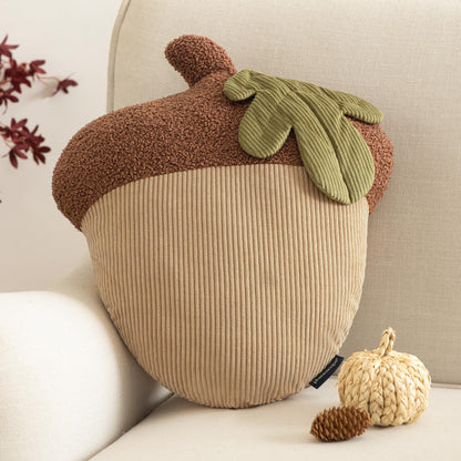 Phantoscope Papaya Shaped Throw Pillow, Fruit Themed Cushion for Couch, Bed and Chair, Pink, 10 x 15 inches