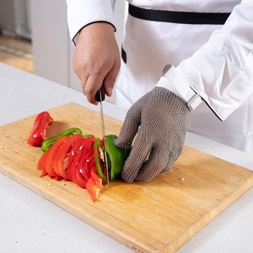 Dowellife Cut Resistant Chainmail Glove - Food Grade Stainless Steel for Butchers & Chefs | X-Small