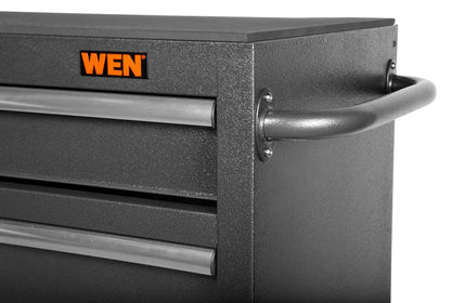 WEN 42-Inch Premium Rolling Tool Cabinet, Black, Heavy Duty 21-Gauge Powder-Coated Steel Construction (GG422B)
