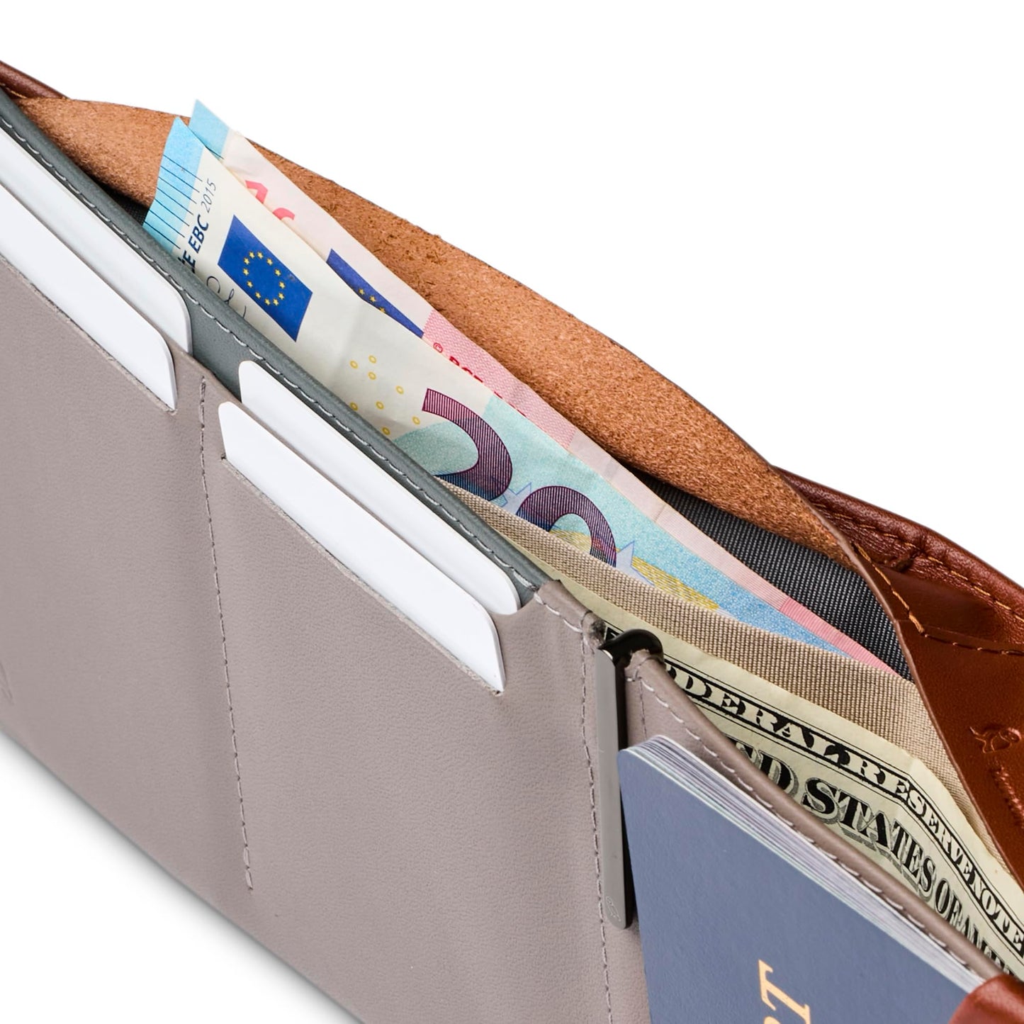 Bellroy Travel Wallet, travel document holder (Passport, tickets, cash, cards, and pen) - Sienna