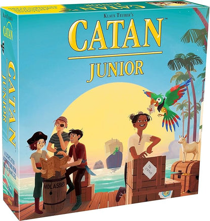 CATAN Junior Board Game - Swashbuckling Adventure for Young Pirates! Strategy Game Fun Family Game for Kids and Adults Ages 6+ 2-4 Players 30 Minute Playtime Made by CATAN Studio