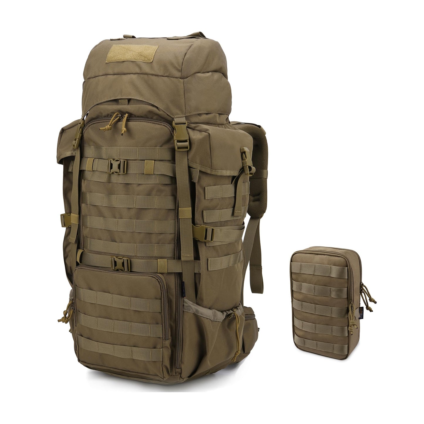 Mardingtop 70L Hiking Backpack+ Molle Tactical Utility Pouch
